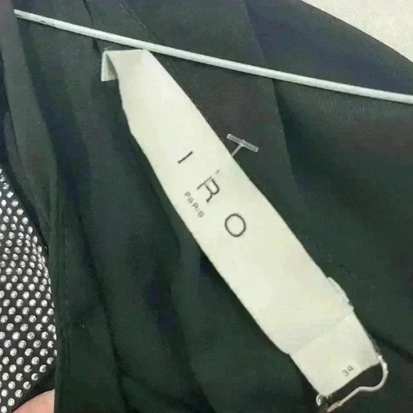 IRO Tacoma One Shoulder Top Black Size 34 B4HP embellished new sorority formal - Picture 7 of 7